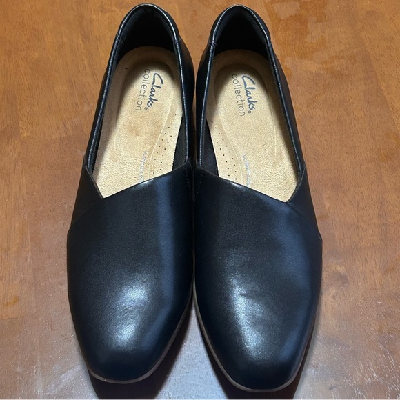 Clarks Women's Juliet Palm-Praline Dress Loafer Black Leather US 11 NWOB RET $95 - Picture 11 of 11